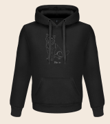 Shiba Inu Outline Bluza z kapturem