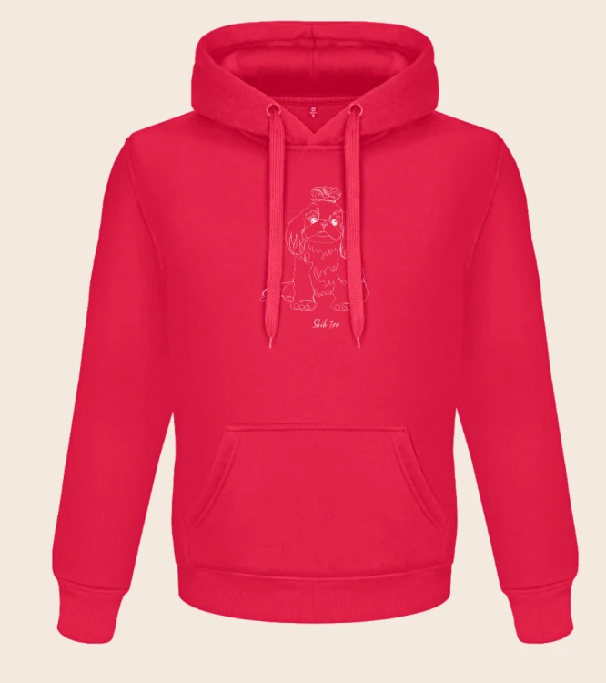 Shih Tzu Outline Bluza z kapturem