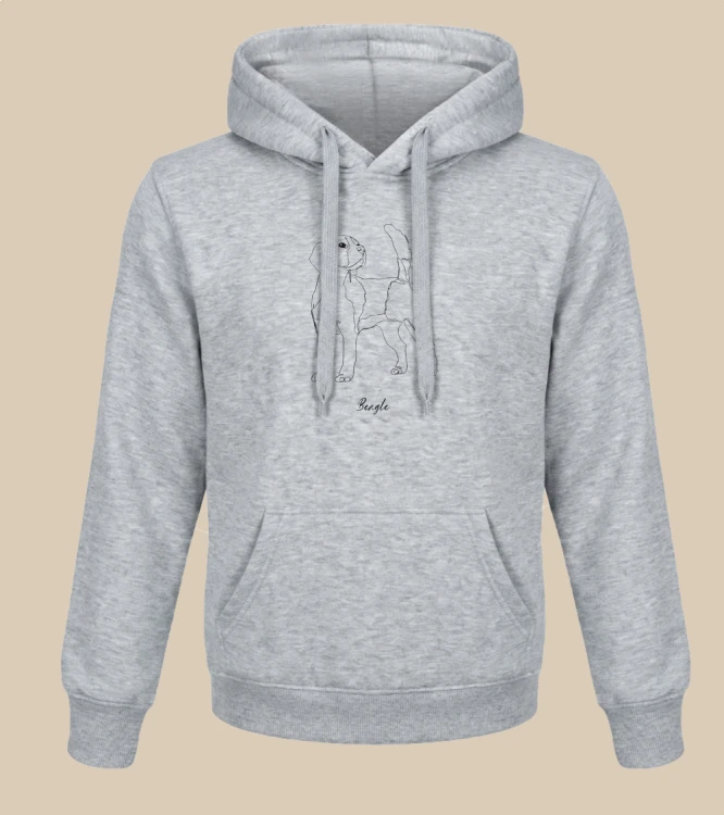 Beagle Outline Bluza z kapturem