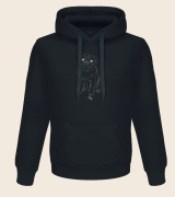 Mops Outline Bluza z kapturem