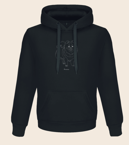 Szpic Miniaturowy Outline Bluza z kapturem