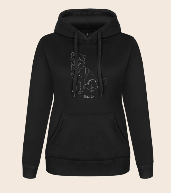 Shiba Inu Outline Bluza z kapturem