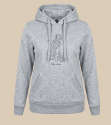 Golden Retriever Outline Bluza z kapturem