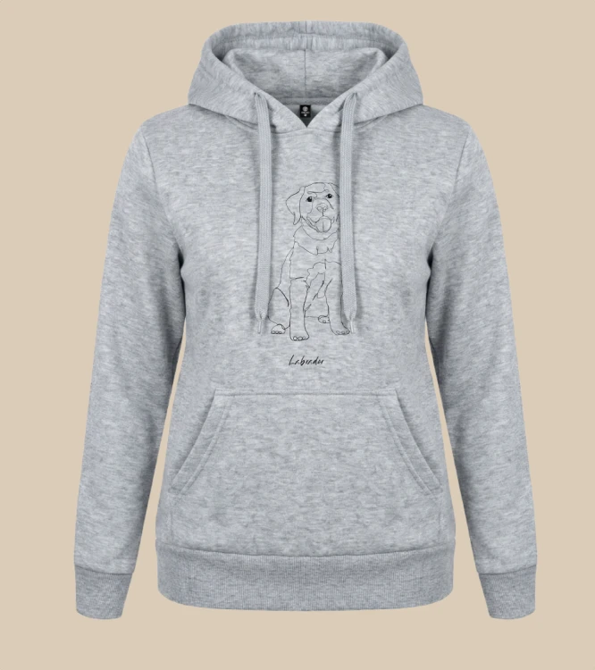 Labrador Outline Bluza z kapturem