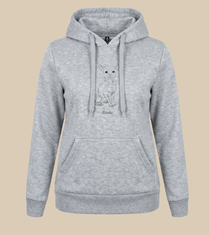 Chihuahua Outline Bluza z kapturem