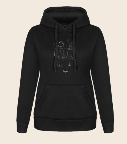 Beagle Outline Bluza z kapturem