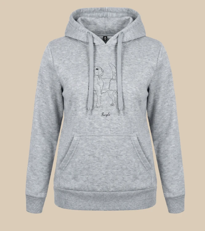 Beagle Outline Bluza z kapturem