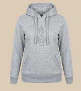 Border Collie Outline Bluza z kapturem