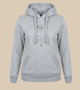 Mops Outline Bluza z kapturem