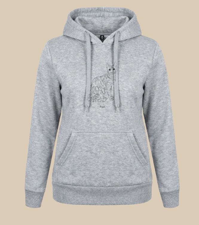 Bengalski Outline Bluza z kapturem
