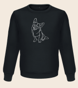 Corgi Outline Bluza unisex