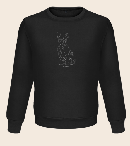 Buldog Francuski Outline Bluza unisex