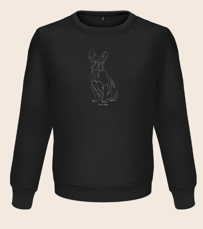 Buldog Francuski Outline Bluza unisex