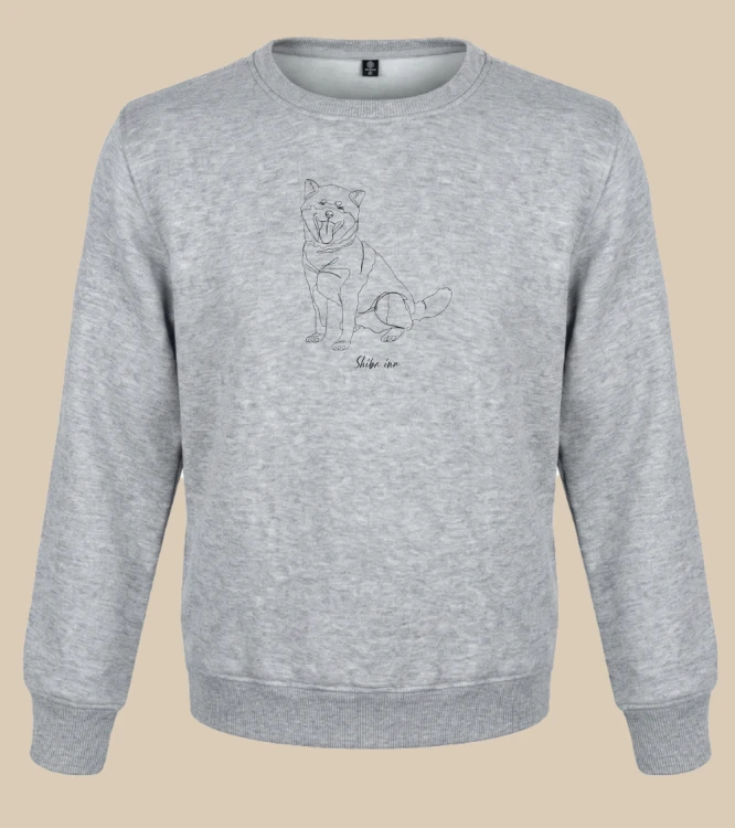 Shiba Inu Outline Bluza unisex