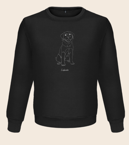 Labrador Outline Bluza unisex
