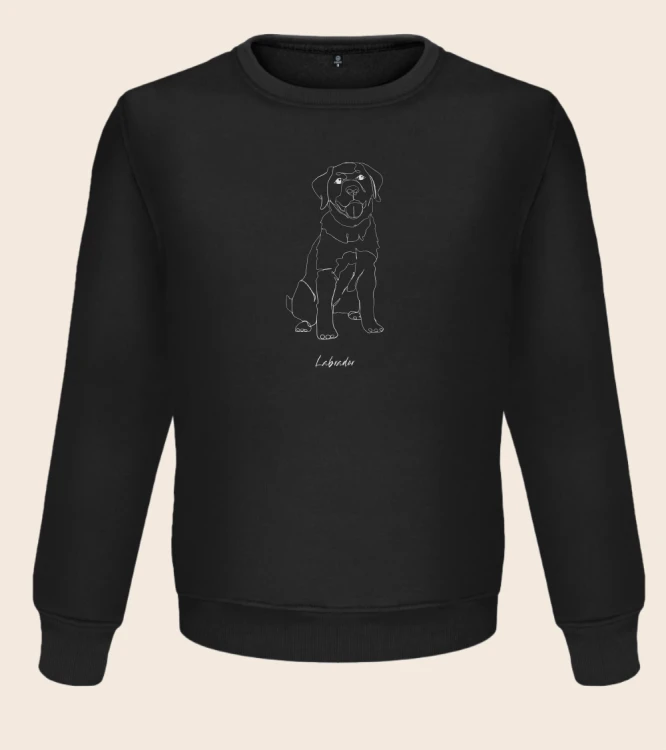 Labrador Outline Bluza unisex