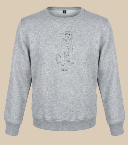 Labrador Outline Bluza unisex