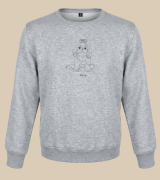 Shih Tzu Outline Bluza unisex