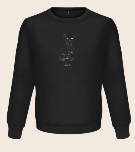 Chihuahua Outline Bluza unisex
