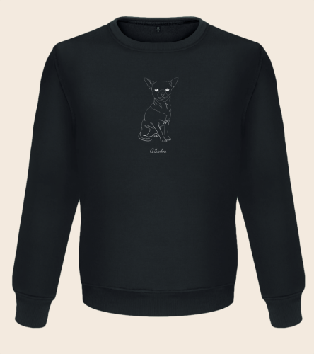 Chihuahua Outline Bluza unisex