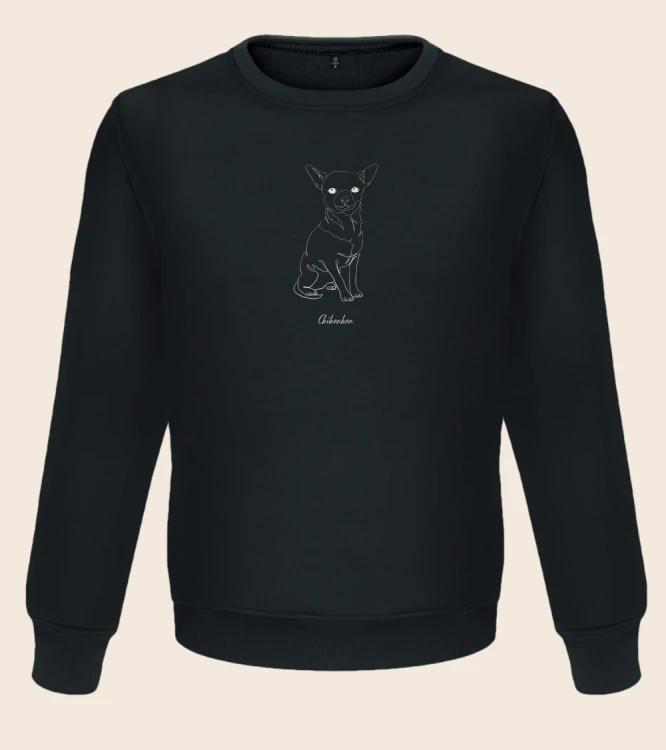 Chihuahua Outline Bluza unisex