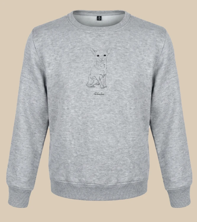 Chihuahua Outline Bluza unisex