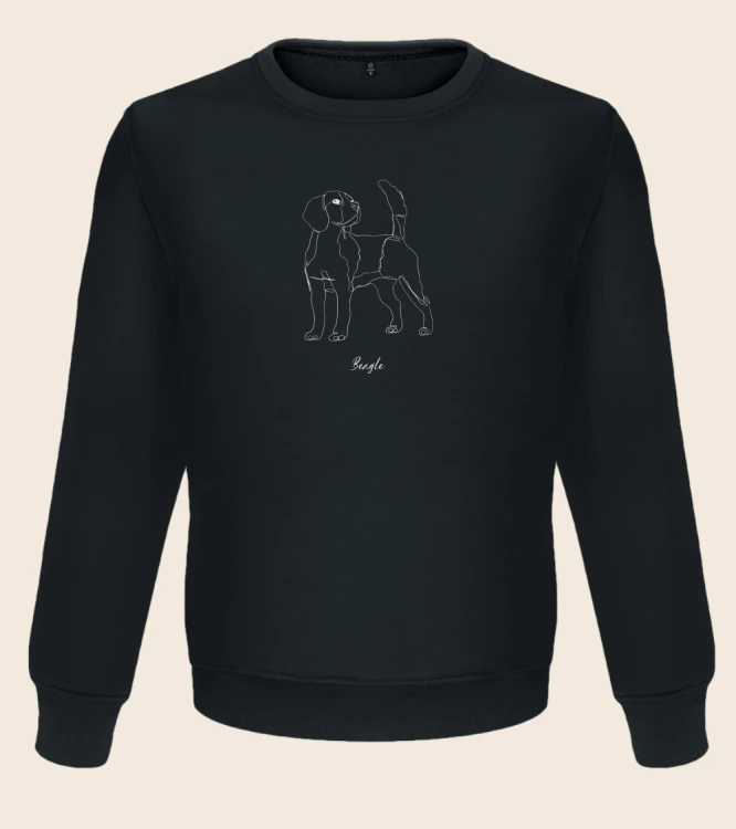 Beagle Outline Bluza unisex