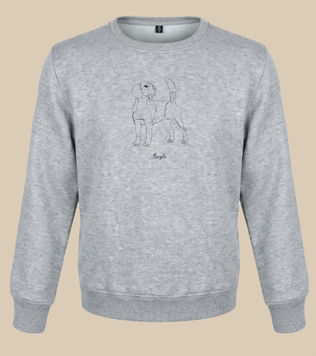 Beagle Outline Bluza unisex