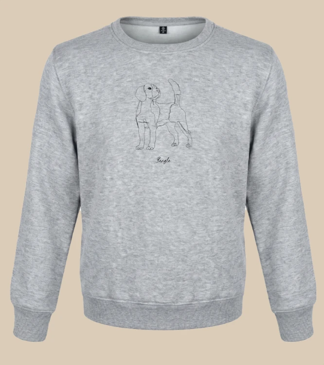 Beagle Outline Bluza unisex