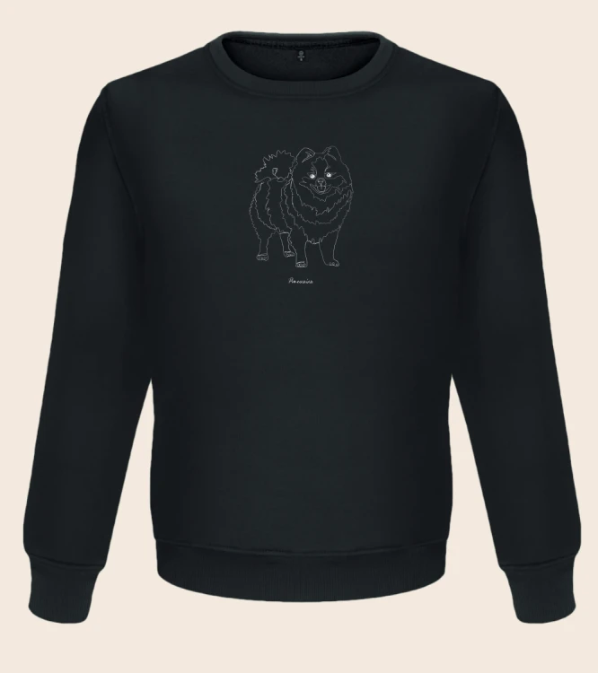 Szpic Miniaturowy Outline Bluza unisex