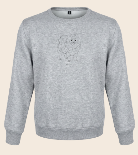 Szpic Miniaturowy Outline Bluza unisex