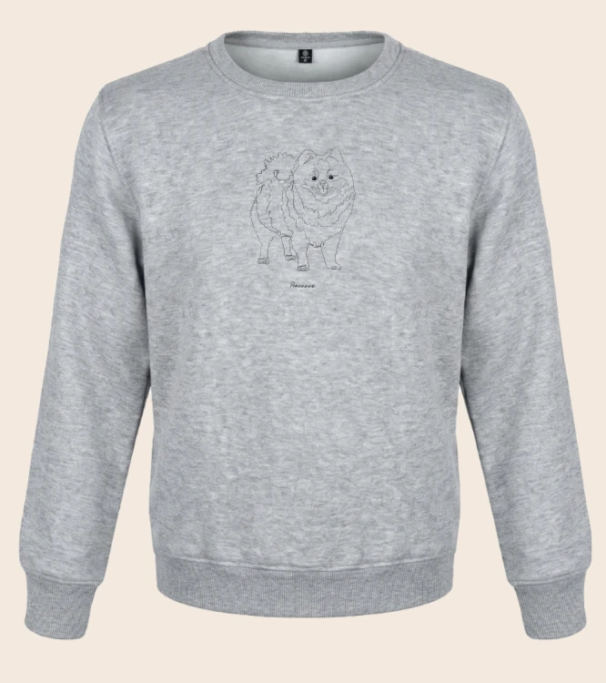 Szpic Miniaturowy Outline Bluza unisex