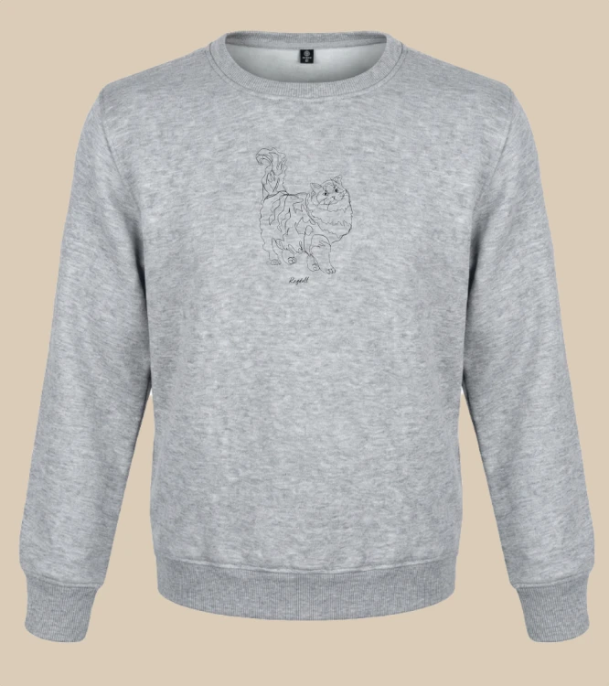 Ragdoll Outline Bluza unisex