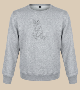 Brytyjski Krótkowłosy Outline Bluza unisex