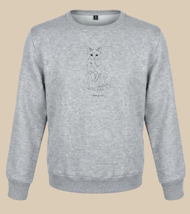 Syjamski Outline Bluza unisex