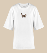 Syberyjski Naszywka T-shirt oversize