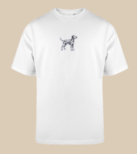 Dalmatyńczyk Naszywka T-shirt oversize