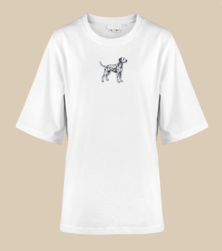 Dalmatyńczyk Naszywka T-shirt oversize