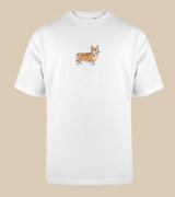 Corgi Naszywka T-shirt oversize
