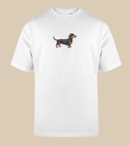 Jamnik Naszywka T-shirt oversize