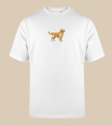 Golden Retriever Naszywka T-shirt oversize