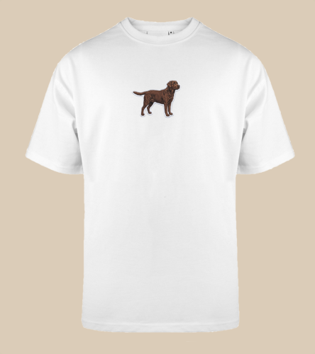 Labrador Naszywka T-shirt oversize