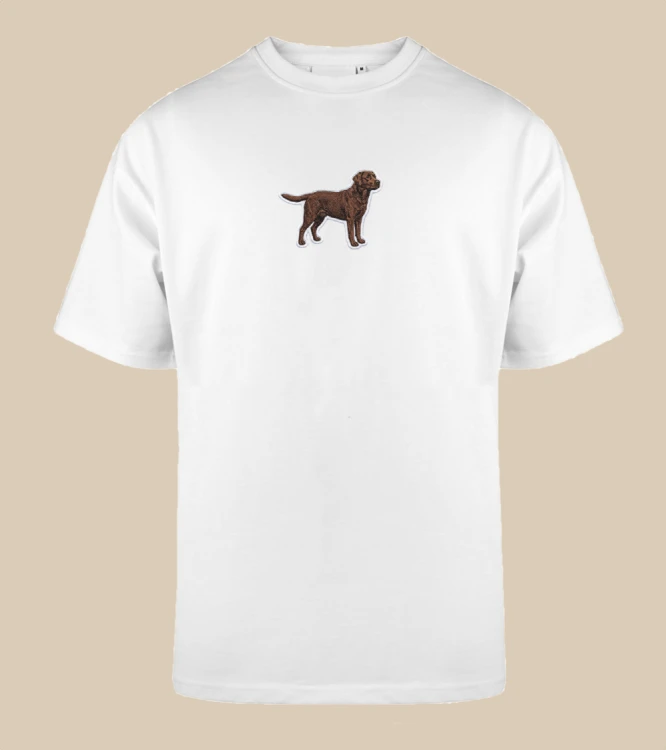 Labrador Naszywka T-shirt oversize