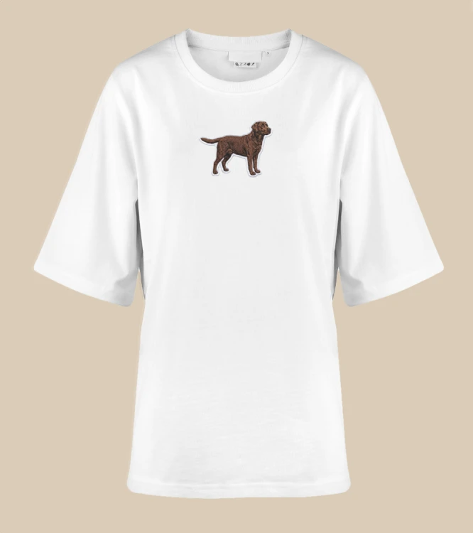 Labrador Naszywka T-shirt oversize