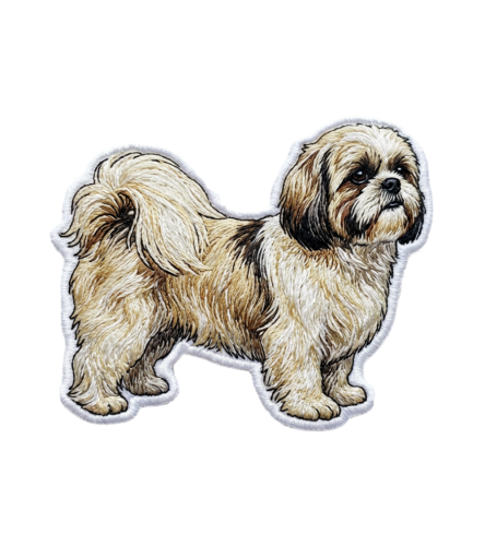 Shih Tzu Naszywka T-shirt oversize