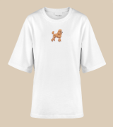 Pudel Naszywka T-shirt oversize