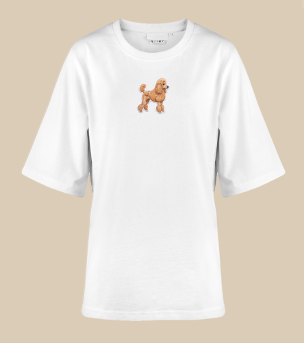 Pudel Naszywka T-shirt oversize