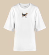 Beagle Naszywka T-shirt oversize