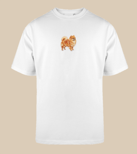 Szpic Miniaturowy Naszywka T-shirt oversize