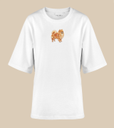 Szpic Miniaturowy Naszywka T-shirt oversize
